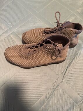 Jordan Men's Brown Mesh High-Top Sneakers